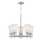 Westinghouse Chandelier 60W 5-Light Reynaldo, Brushed Nickel Frosted Glass 6128800 - alternate 1
